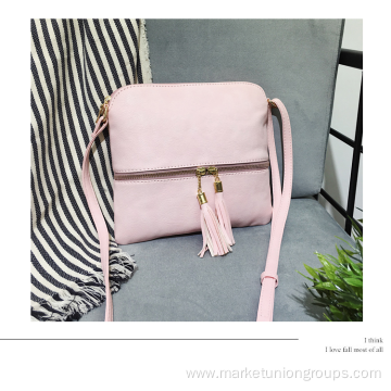 Female Simple Designer Pu Softback Vegan Leather Envelope Bag Messenger Shoulder Handbag for women Small Square 2020